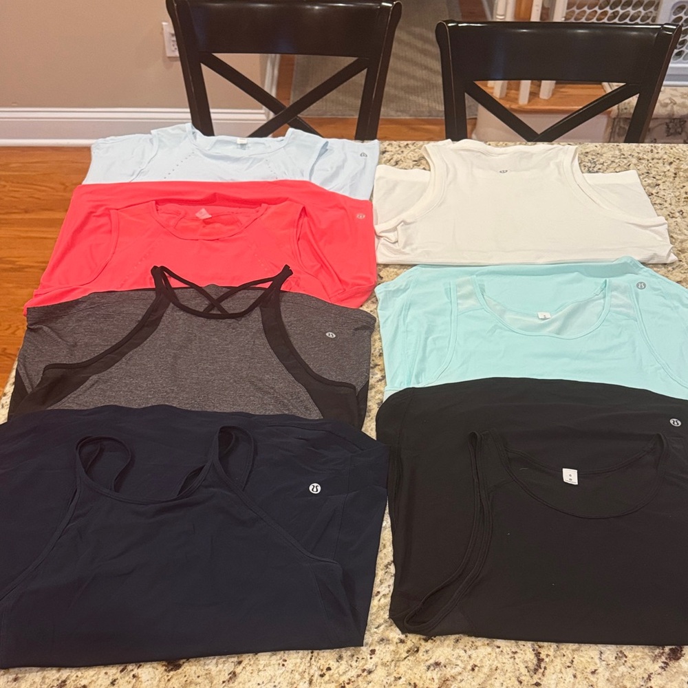lululemon Women's Assorted Tank Tops - Multiple Colors Lot of 7 Size 6